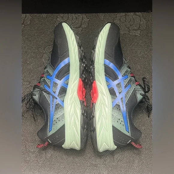 EUC - ASICS Men's Gel-Venture 9 Running Shoes Black/Tuna Blue Size:11.5 Ex-Wide - Picture 6 of 16